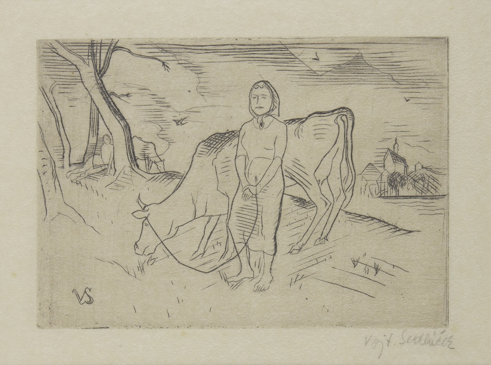 Artwork by Vojtěch Sedláček, ʲč첹, Made of Rytina Na Papíře