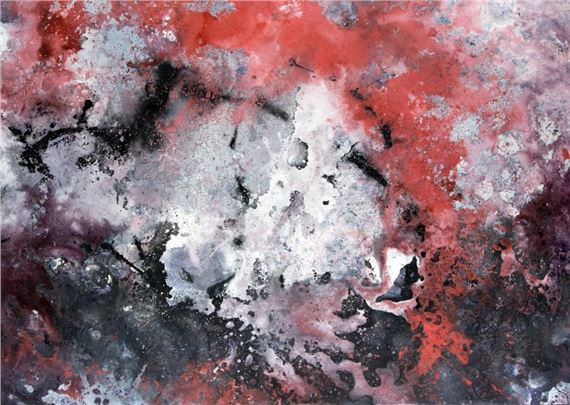 Komposition in Rot - Fred Thieler