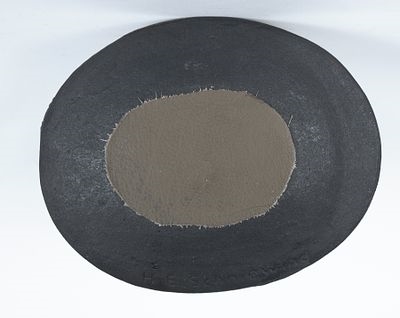 Artwork by Ewald Mataré, Teller mit Hahndekor, Made of Iron Bowl