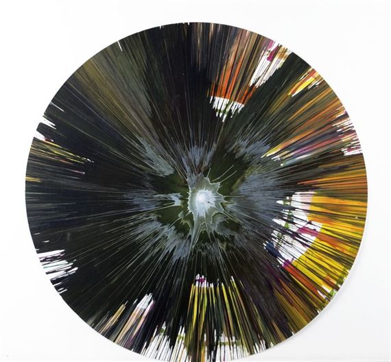 Spin Painting "Requiem - Damien Hirst