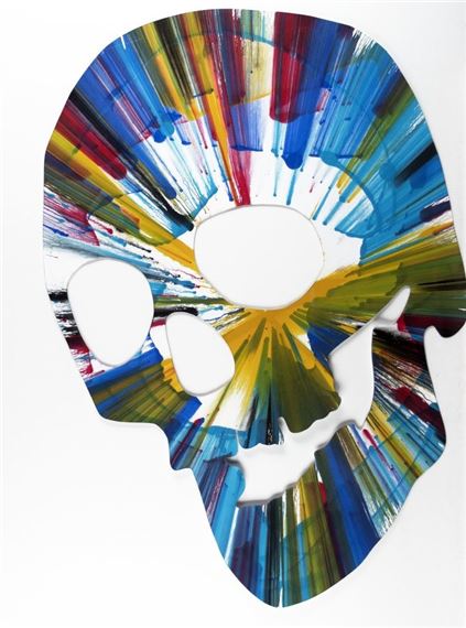 Spin Painting "Scull - Damien Hirst