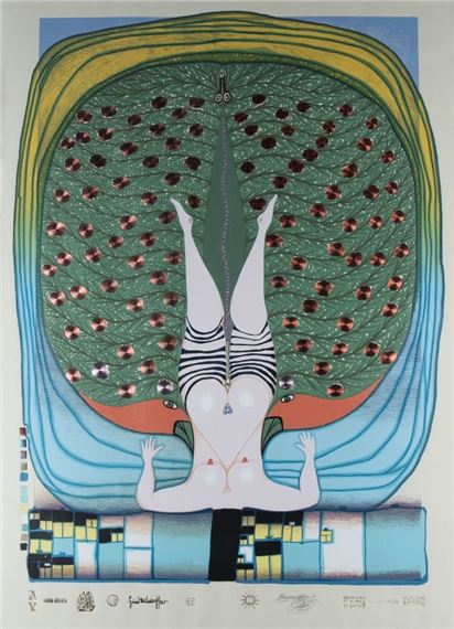 Hommage à Schröder-Sonnenstern - Friedensreich Hundertwasser