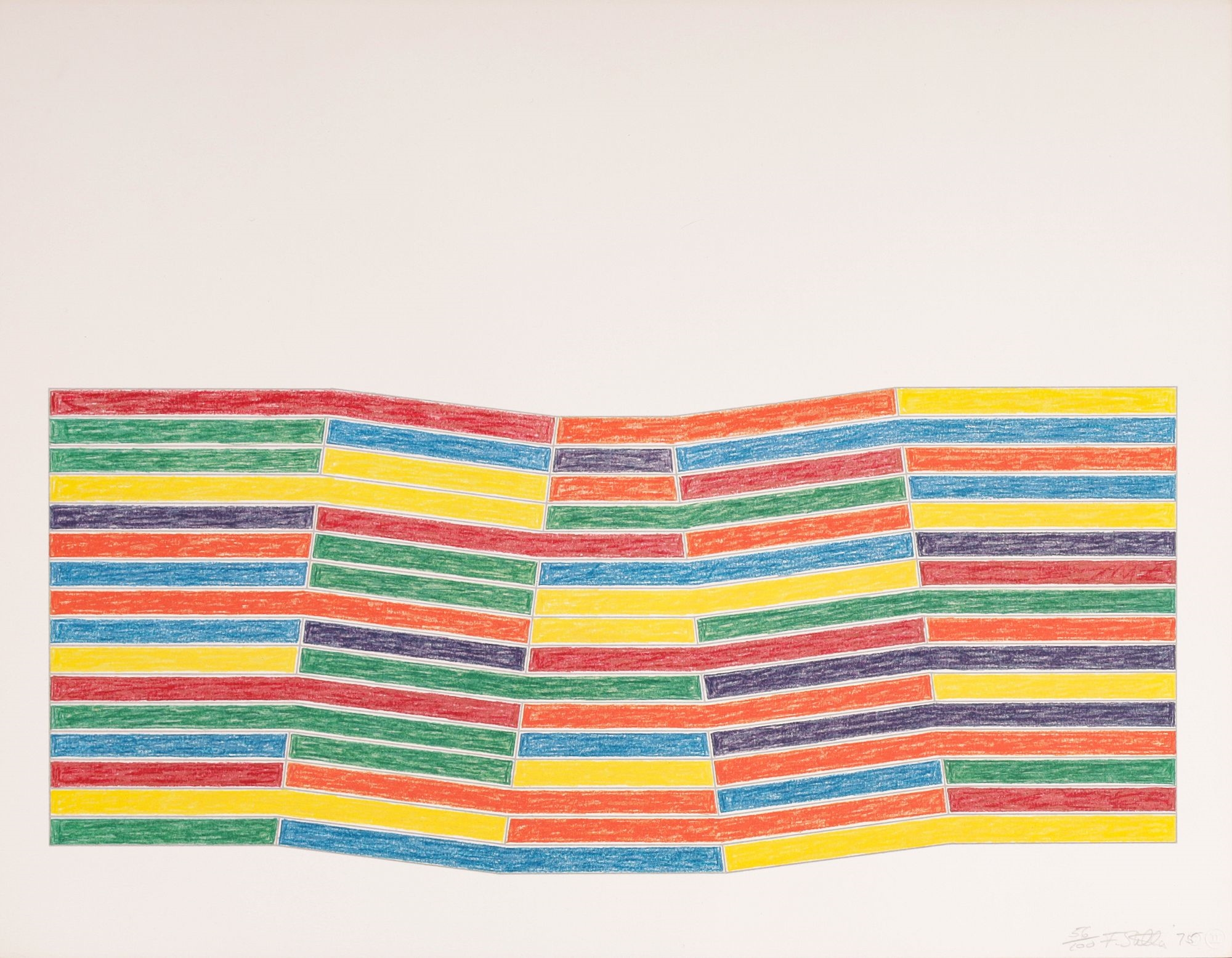 Artwork by Frank Stella, FURG Screenprint & Lithograph, Made of Color Screenprint And Offset Lithograph On Arches Paper