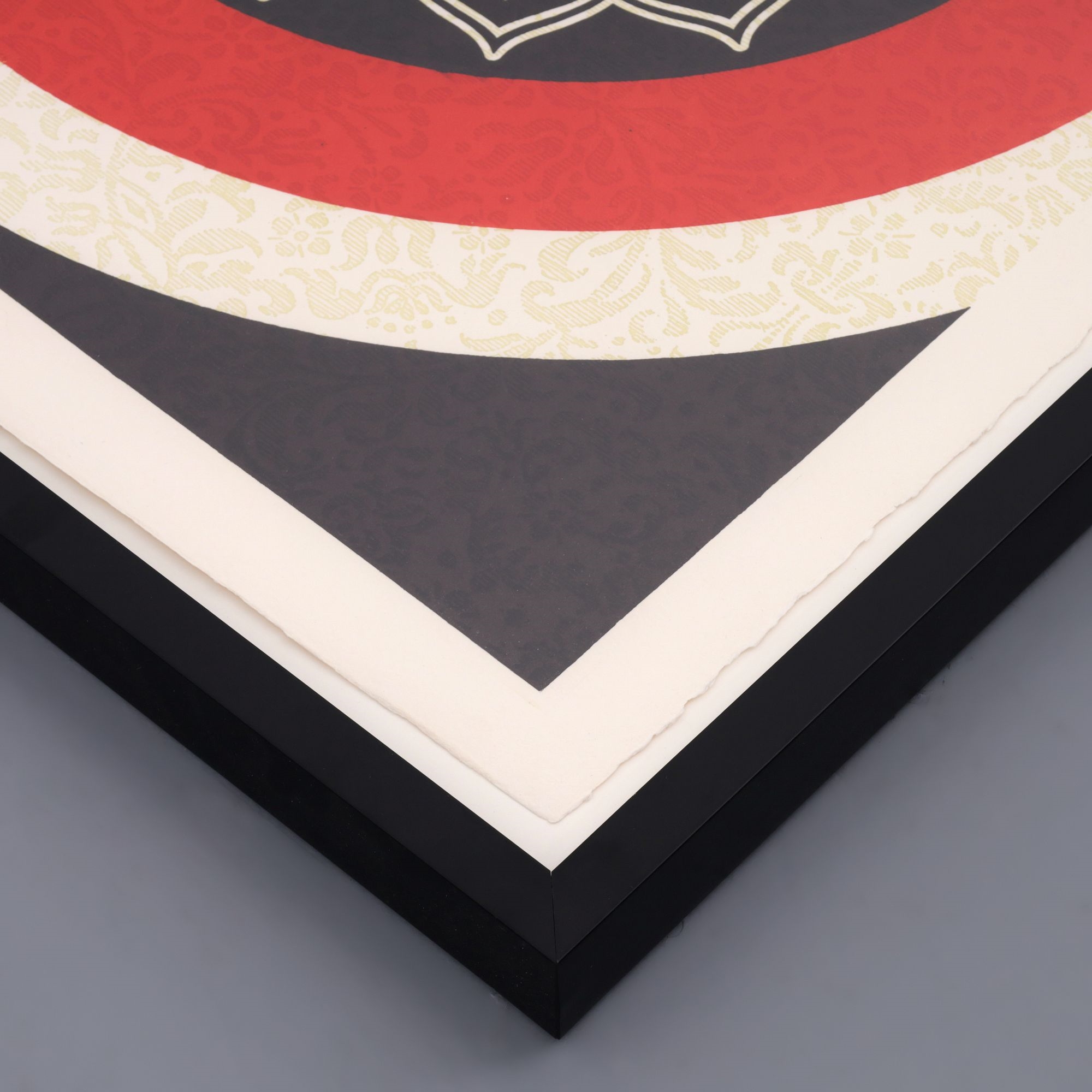 Artwork by Shepard Fairey, DOVE TARGET RED Relief Print, Made of Three-Color Relief Print On Handmade Paper