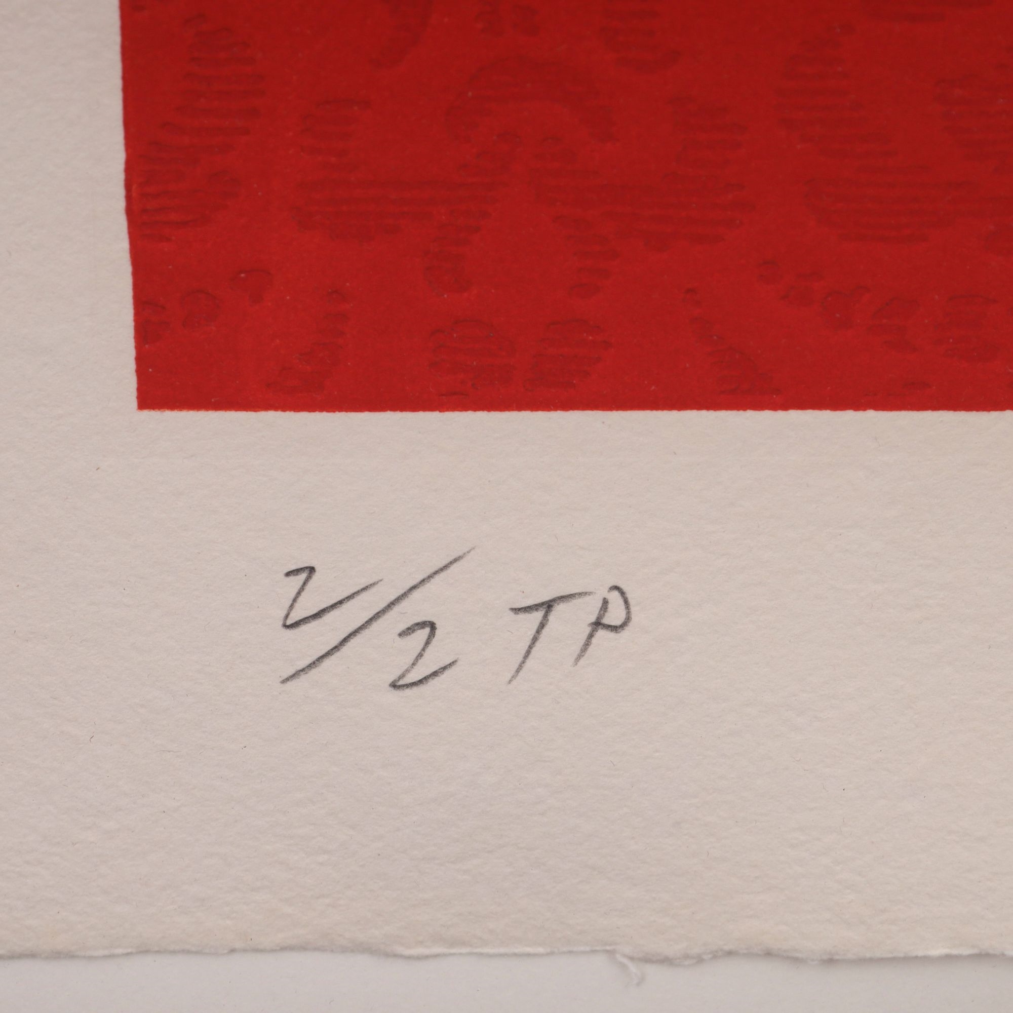 Artwork by Shepard Fairey, DOVE TARGET RED Relief Print, Made of Three-Color Relief Print On Handmade Paper