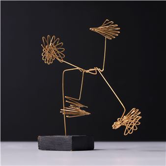 2 DOUBLE SPIRALS Sculpture