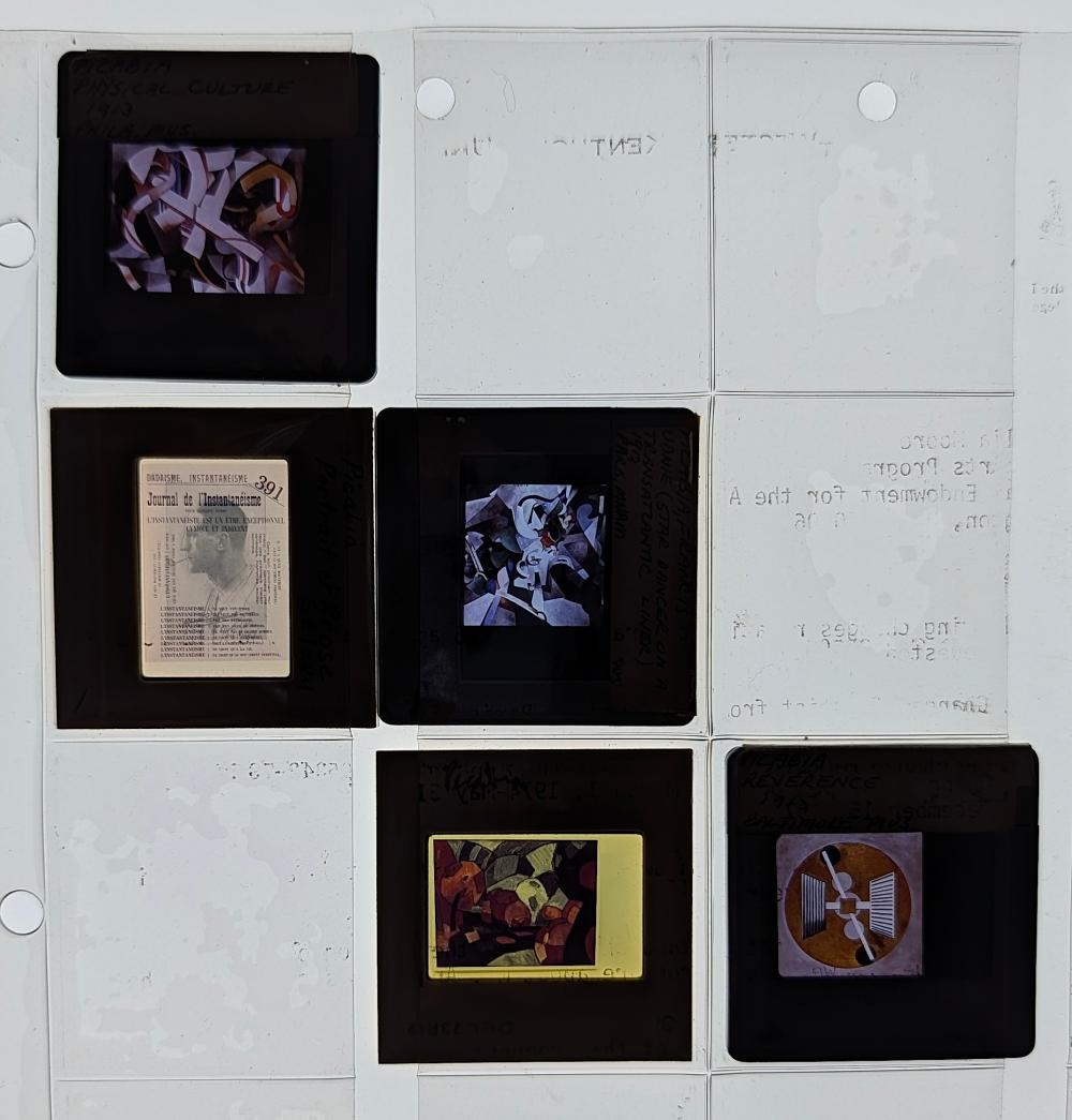 Artwork by Francis Picabia, Unique Museal Set of Original 20th C. 35mm Art Slides PICABIA, Made of 35Mm Art Slides