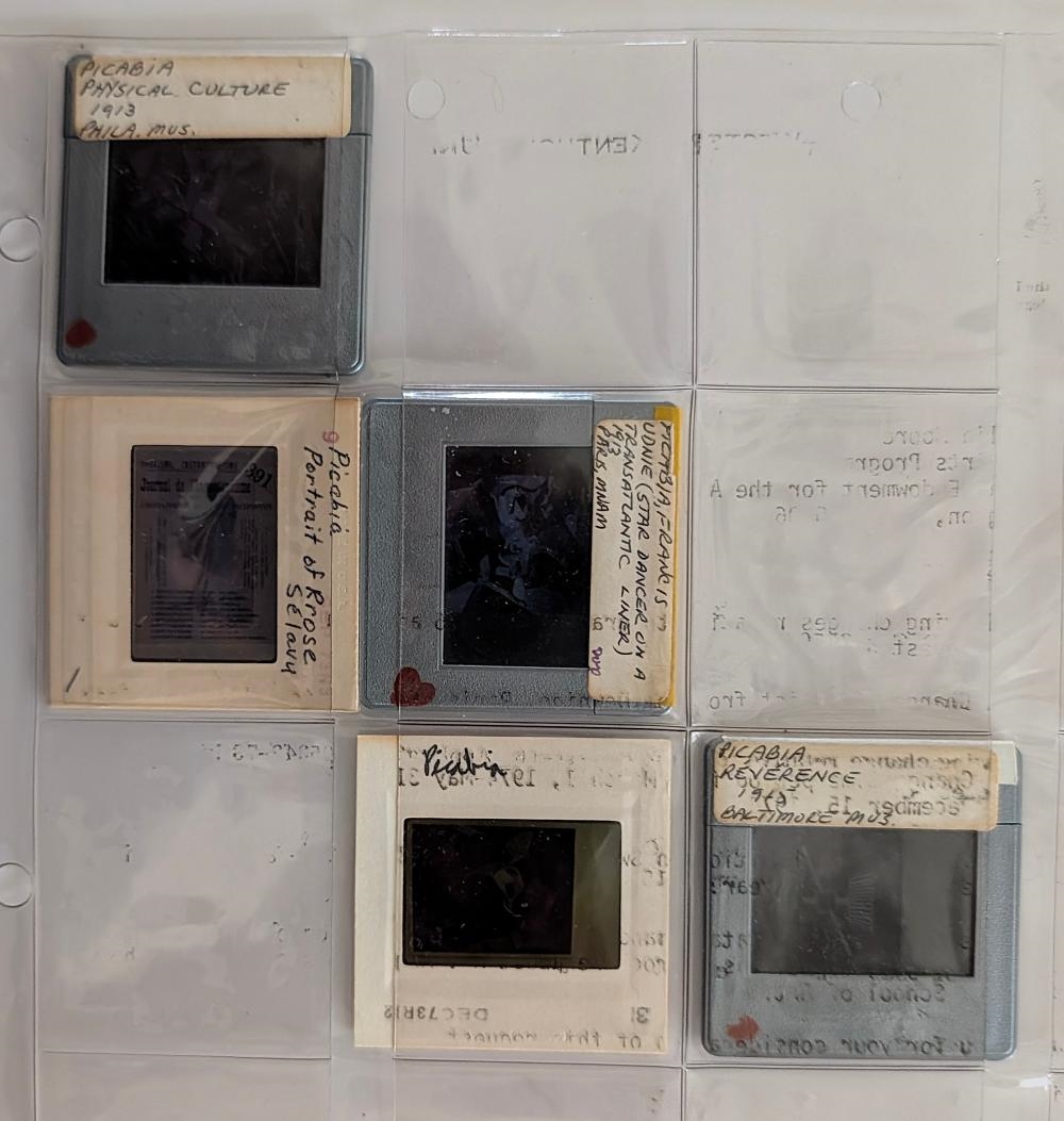 Artwork by Francis Picabia, Unique Museal Set of Original 20th C. 35mm Art Slides PICABIA, Made of 35Mm Art Slides