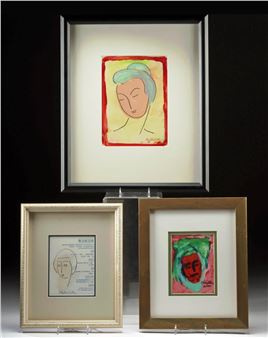 Three Phyllis Diller Mixed Medias - Jade, Una, & Anger - Phyllis Diller