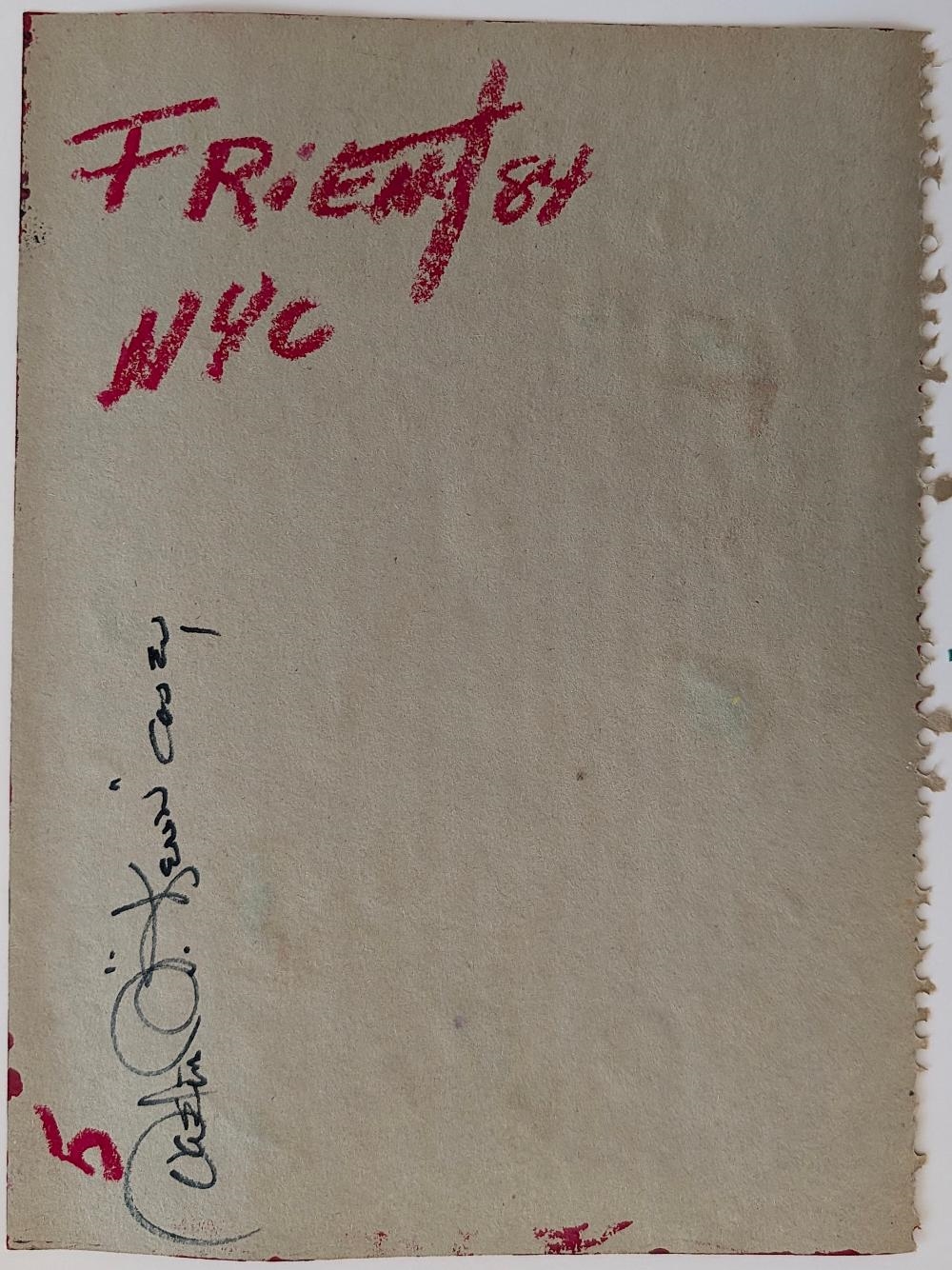 Friend | Neo-Expressionist Oil Pastel Painting, Signed FRIEND 84 NYC ...