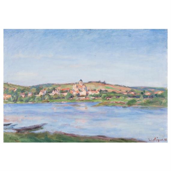 Landscape (The Seine at Vétheuil by Lucien Réne Mignon, 1942