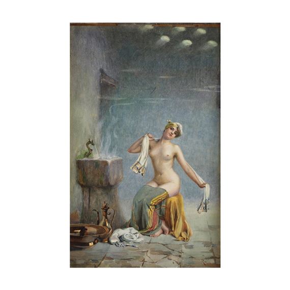 Circassienne au bain - Theodoros Rallis