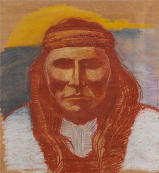 Portrait of a Native American - John Nieto