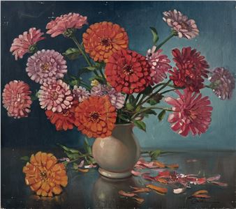 Still Life With Flowers - Edward Cole