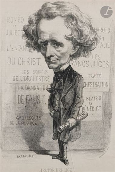 Caricature lithograph - Etienne Carjat