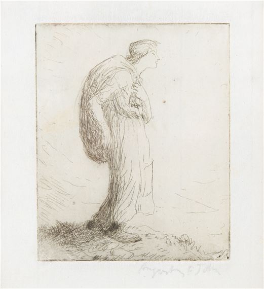 Girl Carrying a Sack - Augustus Edwin John