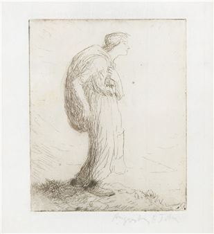 Girl Carrying a Sack - Augustus Edwin John