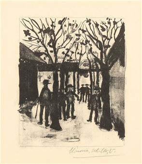 Place du Tertre a Montmartre - Maurice Utrillo