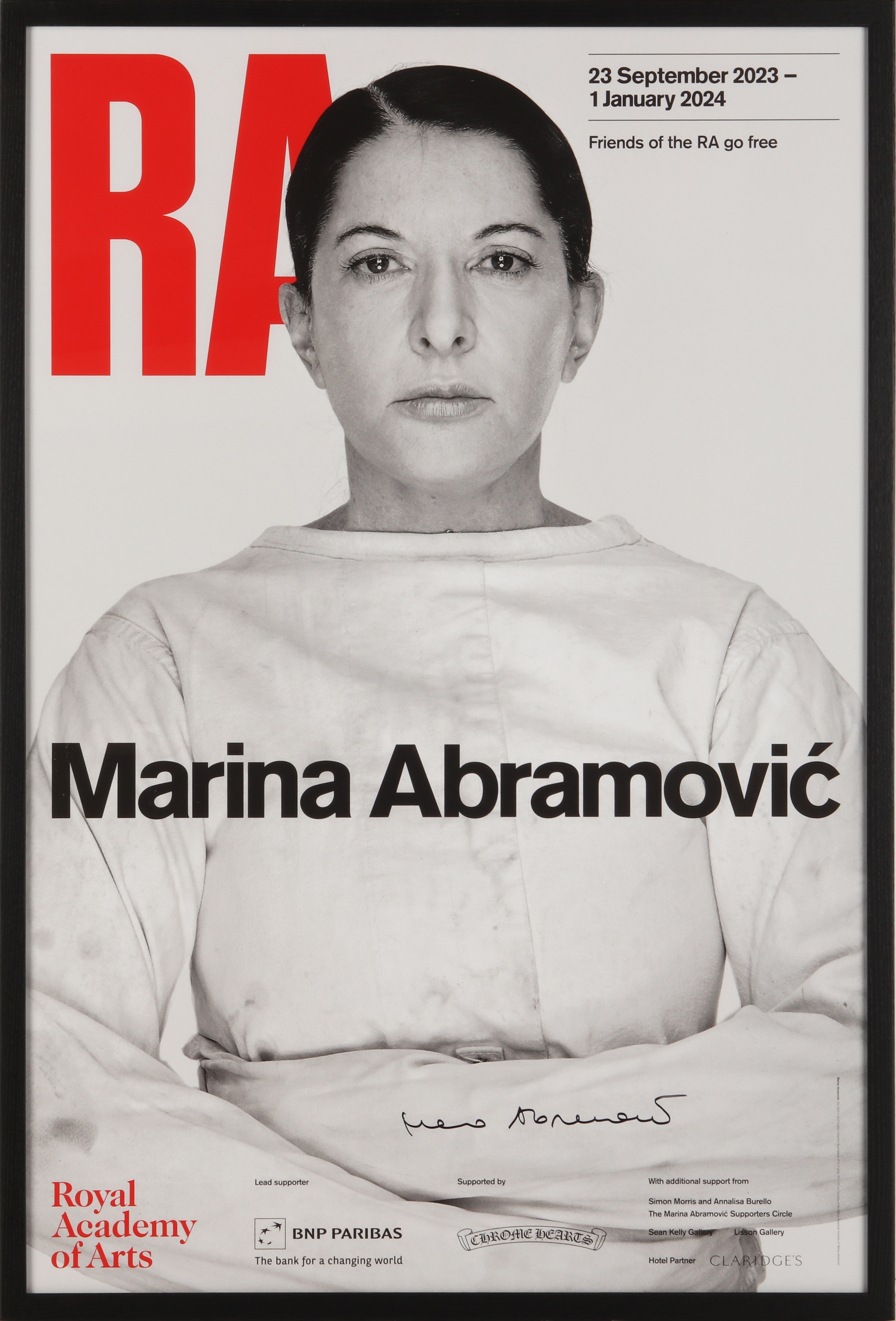Artwork by Marina Abramović, The Spirit in Any Condition Does Not Burn, Made of C-Print Poster In Colours On Smooth Wove