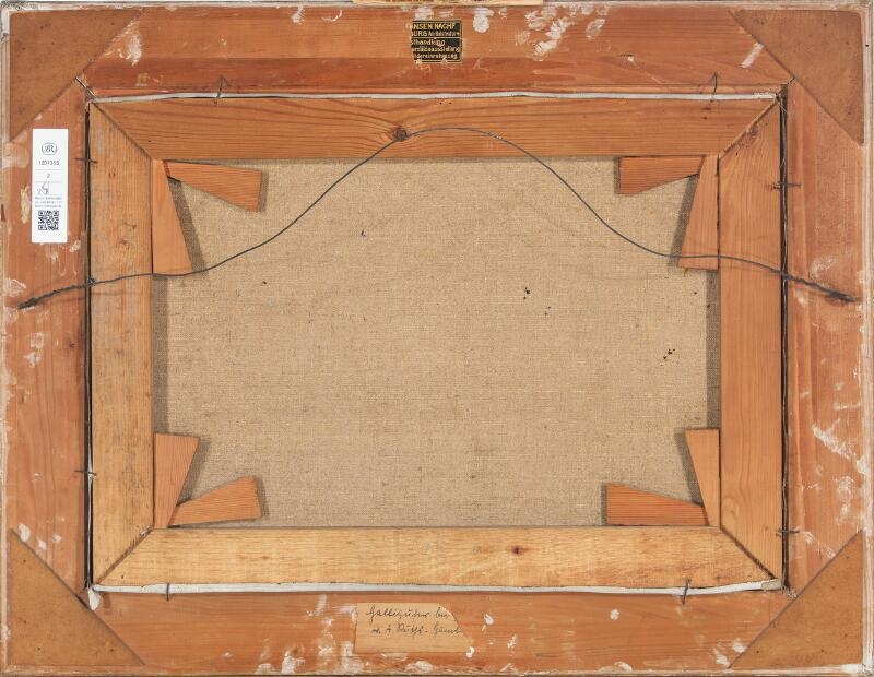 Artwork by Amelie Ruths, View from the Halligen in The North Frisian Wadden Sea, Made of Oil On Canvas