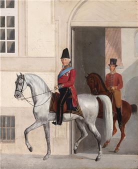 Chief marshal Adam Wilhelm Hauch on horseback - Adam Wilhelm Hauch