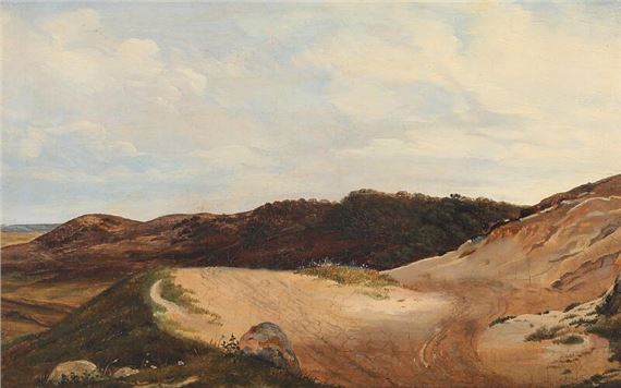 A hilly moorland landscape - Frederik Carl Julius Kraft