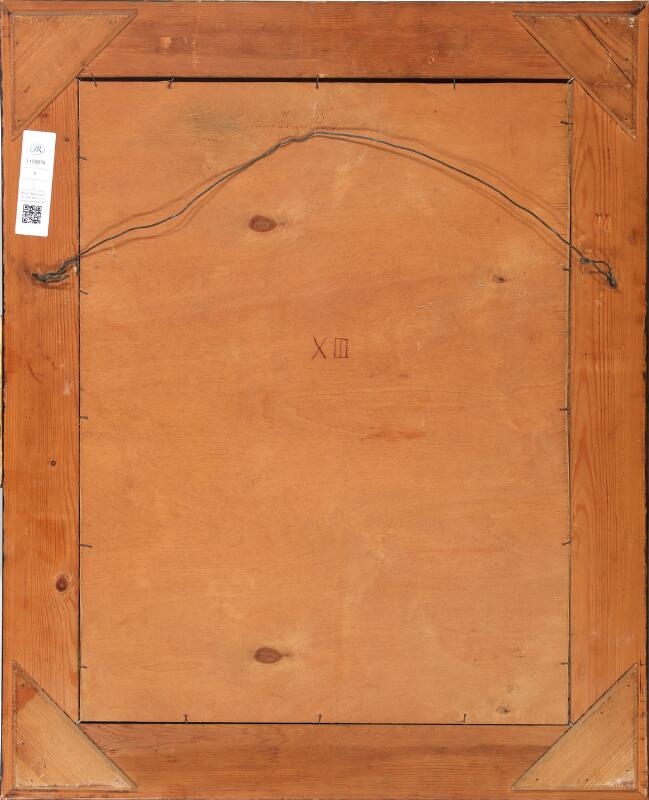 Artwork by Jørgen Roed, Portrait of an elderly man, Made of Oil On Canvas Laid On Board