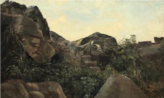 A study of rocks - Vilhelm Kyhn