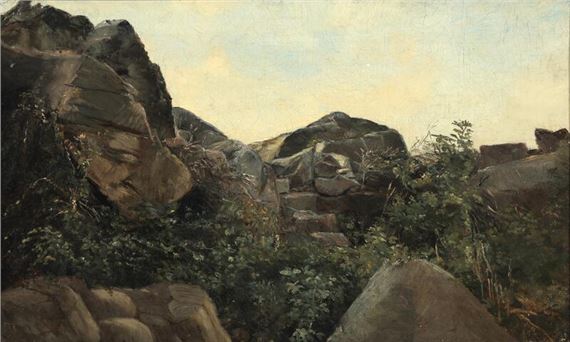 A study of rocks - Vilhelm Kyhn