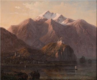 A view of Lake Lucerne - Anton Edvard Kieldrup