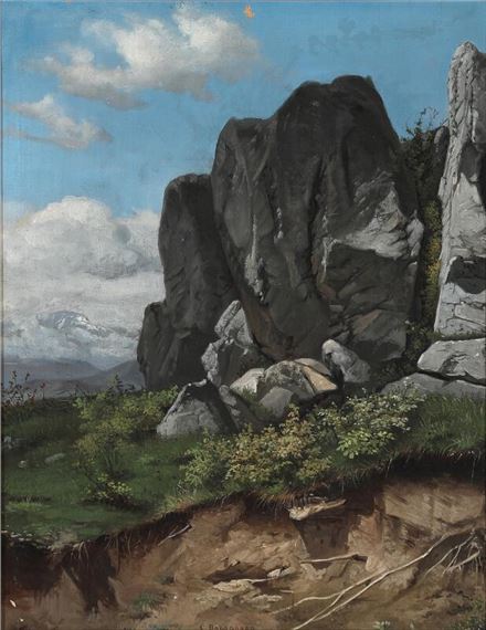 Rocky landscape at Olevano, Italy - Carl Balsgaard