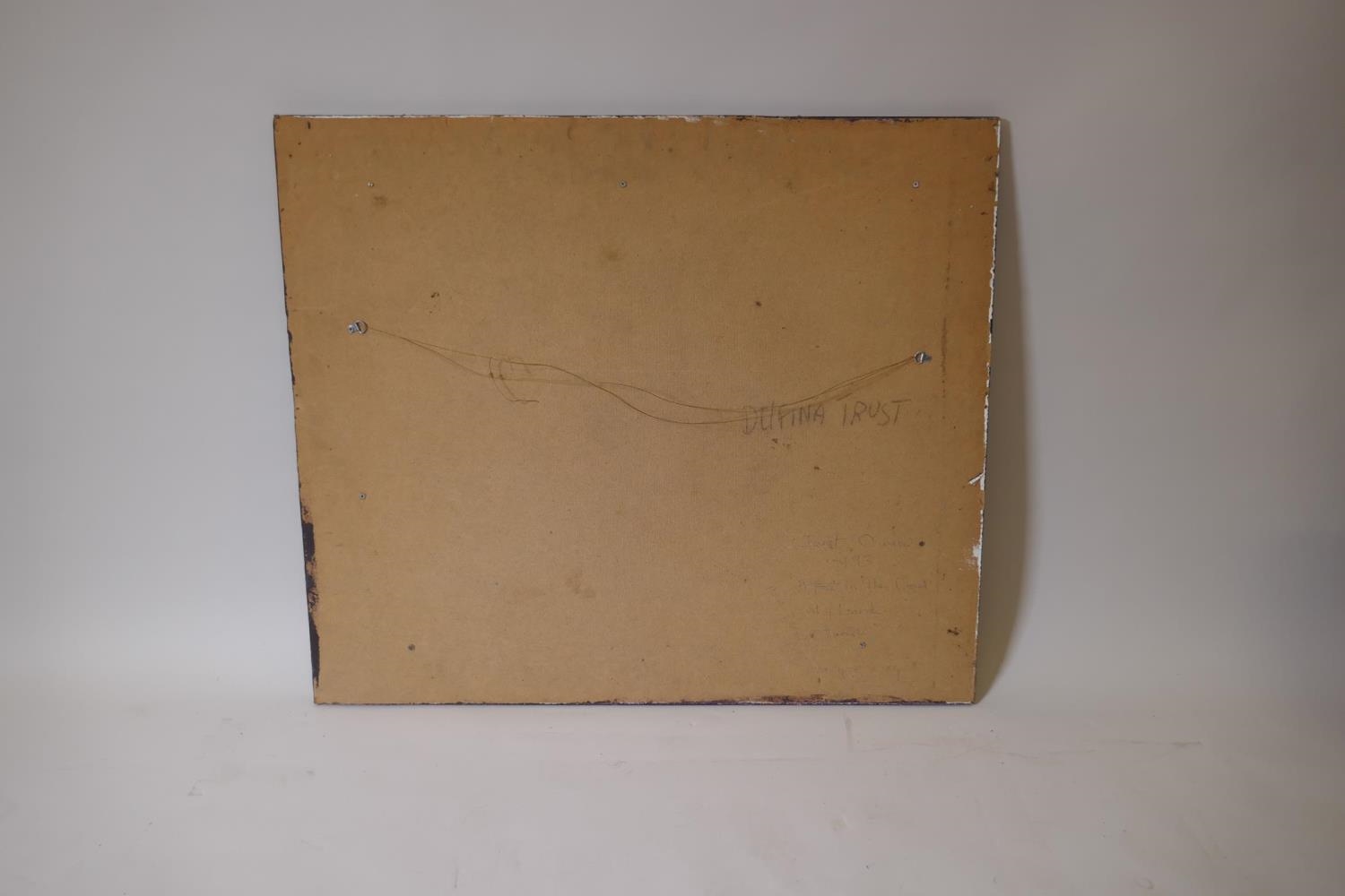 Artwork by Janet Owen, A Face in the Crowd, Made of Oil On Board