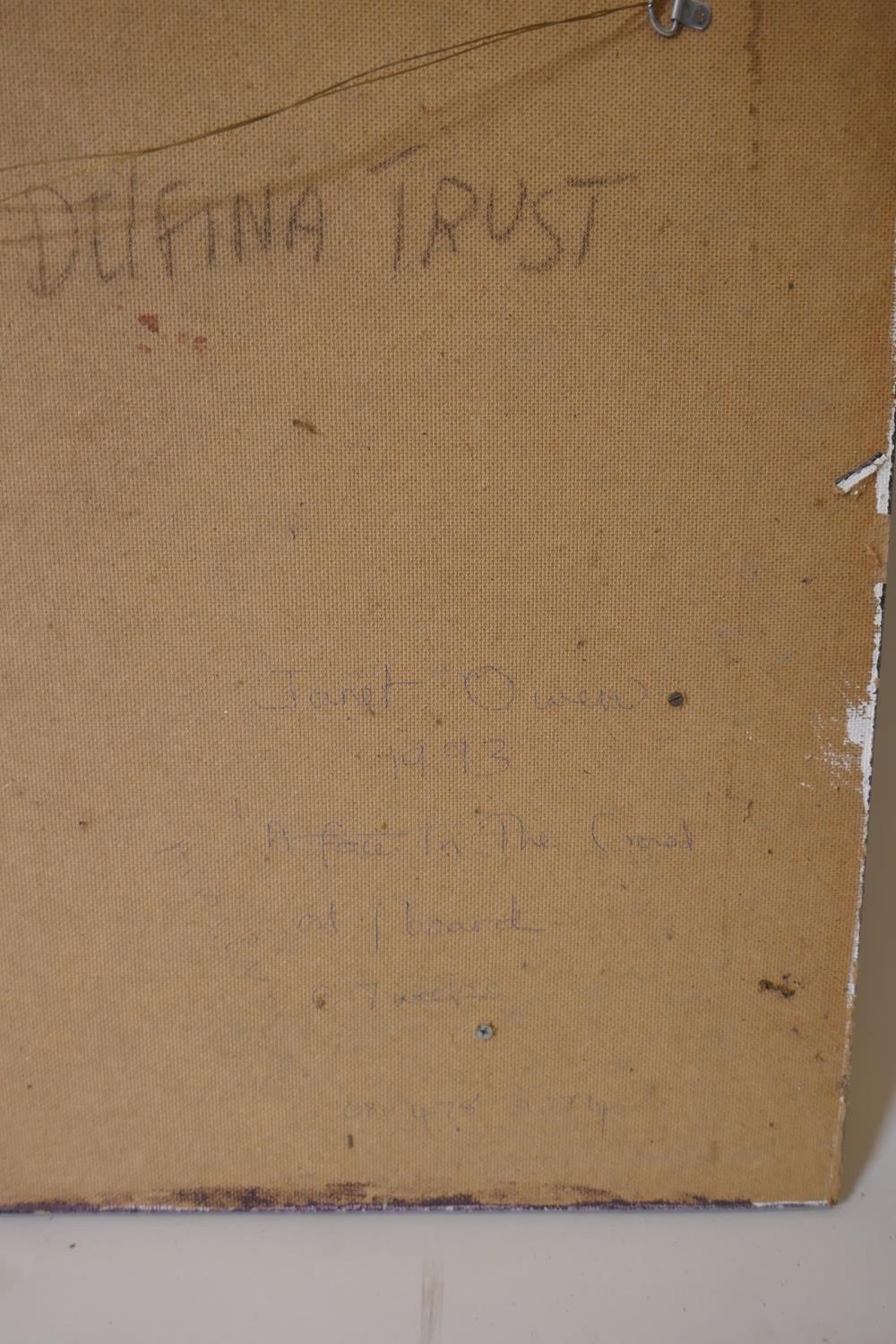 Artwork by Janet Owen, A Face in the Crowd, Made of Oil On Board