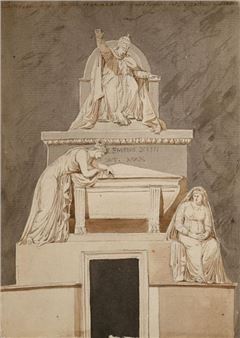 COLLECTION OF ANCIENT DRAWINGS - Pierre François Léonard Fontaine and his times, unpublished drawings - Thierry de Maigret