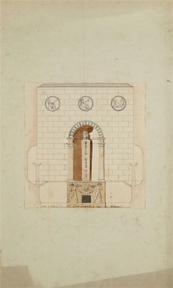 Project for the dining room of M. Perrin by Charles Percier