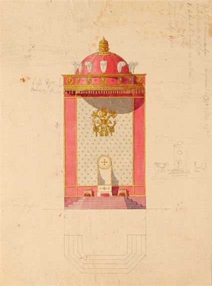 Projects for a dais of honor and a podium by Charles Percier