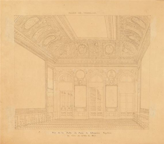 Château de Versailles, Emperor Napoleon's Coronation Hall from the Midi wing by Pierre-François-Léonard Fontaine
