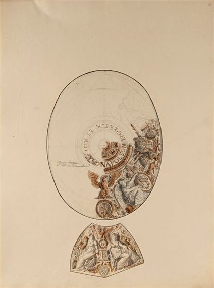 Project for a ceiling with Allegories of the Arts and Apollo