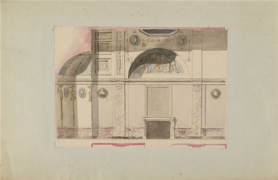 Eight wall decor projects for Napoleon by Pierre-François-Léonard Fontaine