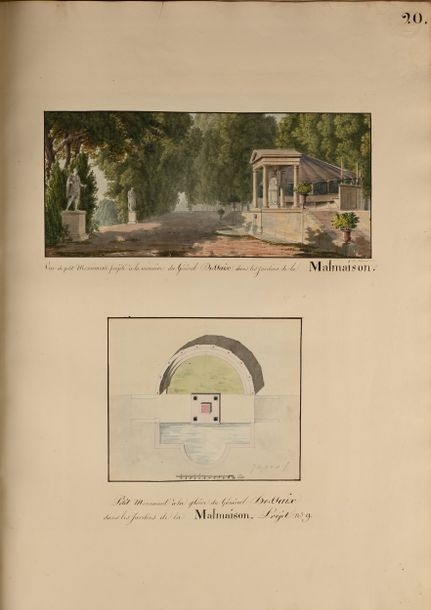 Artwork by Charles Percier, Imperial palaces. Projects, Made of Pen And Black Ink, Gray And Brown Washes, Watercolor And Black Stone