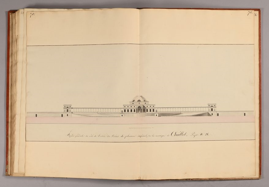 Artwork by Charles Percier, Imperial palaces. Projects, Made of Pen And Black Ink, Gray And Brown Washes, Watercolor And Black Stone