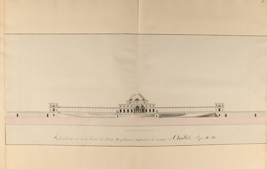 Artwork by Charles Percier, Imperial palaces. Projects, Made of Pen And Black Ink, Gray And Brown Washes, Watercolor And Black Stone