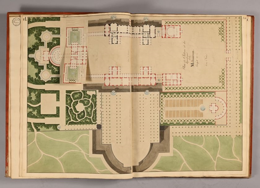 Artwork by Charles Percier, Imperial palaces. Projects, Made of Pen And Black Ink, Gray And Brown Washes, Watercolor And Black Stone