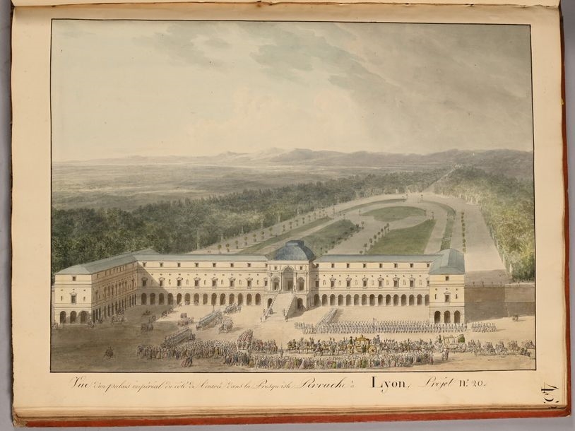 Artwork by Charles Percier, Imperial palaces. Projects, Made of Pen And Black Ink, Gray And Brown Washes, Watercolor And Black Stone