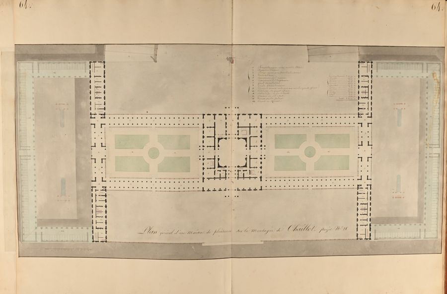 Artwork by Charles Percier, Imperial palaces. Projects, Made of Pen And Black Ink, Gray And Brown Washes, Watercolor And Black Stone