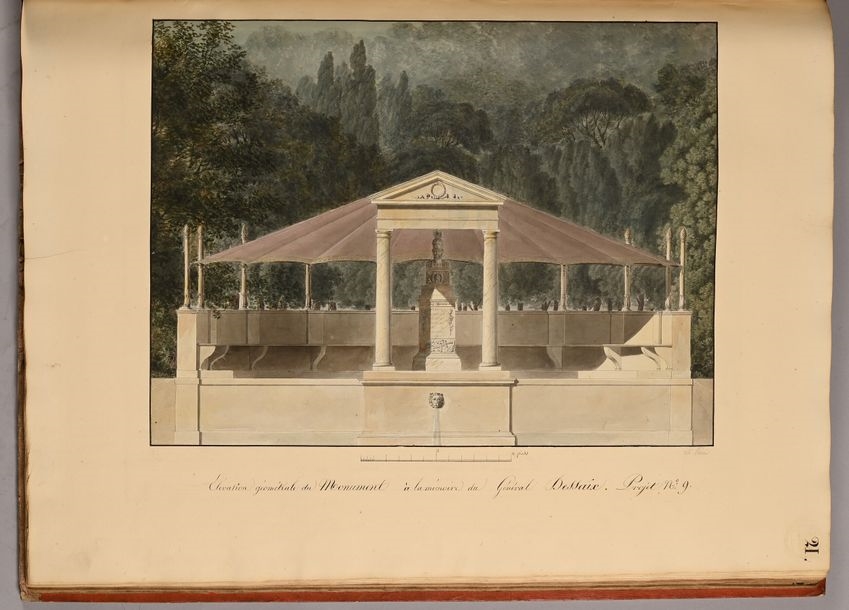 Artwork by Charles Percier, Imperial palaces. Projects, Made of Pen And Black Ink, Gray And Brown Washes, Watercolor And Black Stone