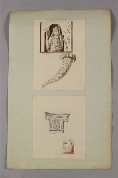 Cornucopia and Vestal stele