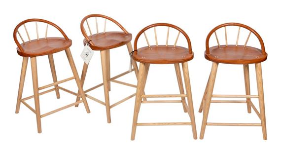 FOUR THOMAS MOSER "BOWBACK" STOOLS