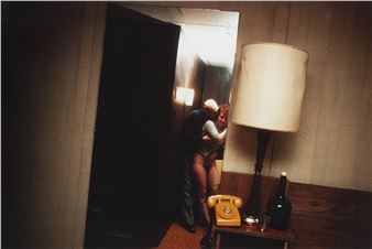 Nan and Dickie in the York Motel, New Jersey - Nan Goldin