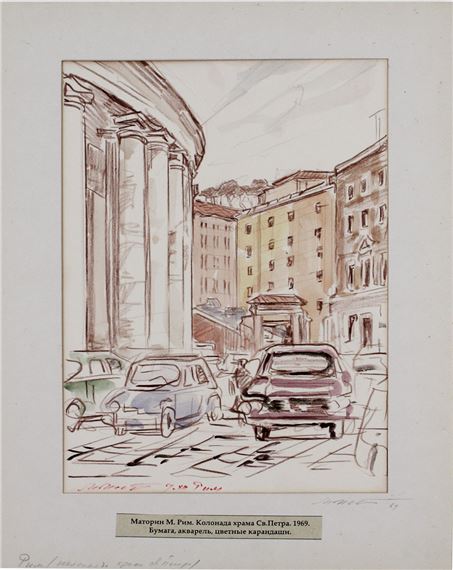 Rome. Colonnade of St. Peter's Church